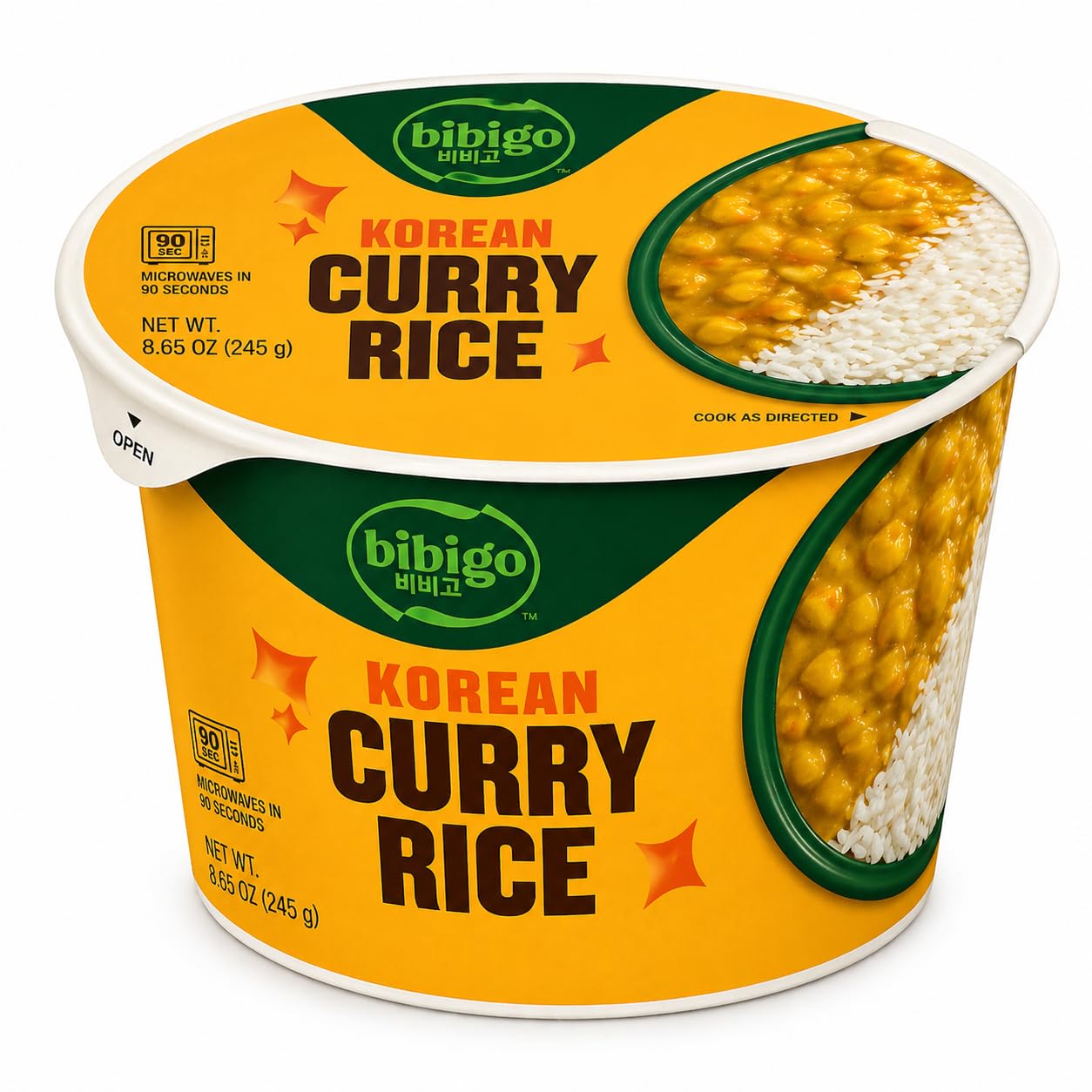 Bibigo Korean-Style Curry & Potato Rice Bowl, 8.65 Ounce (Pack of 1)