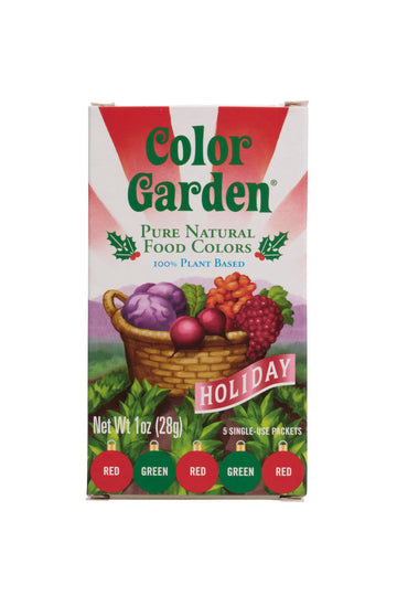 Color Garden - Food Color Natural Holiday Pack - Case Of 12 - 1 Ounce