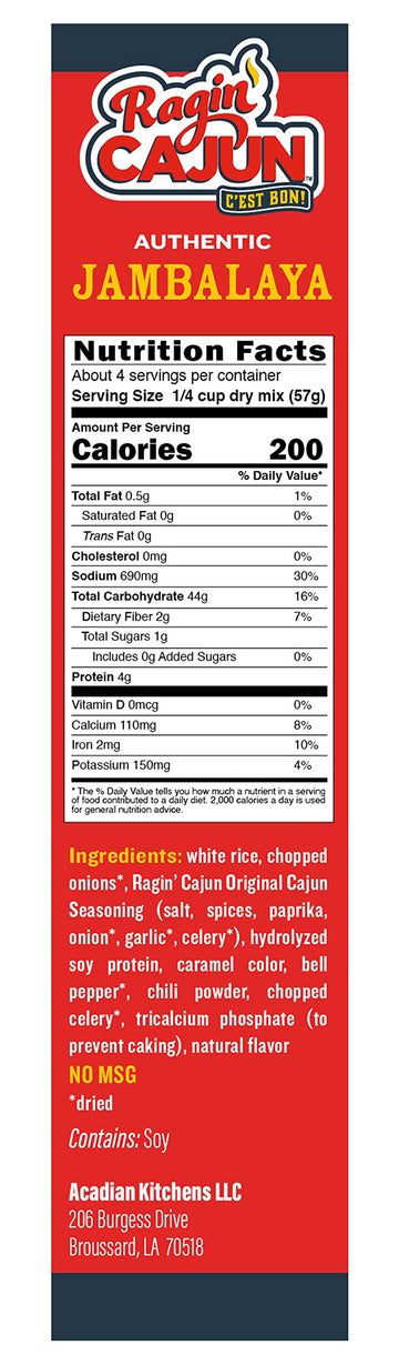 Ragin Cajun Jambalaya 8Oz (Pack Of 3)