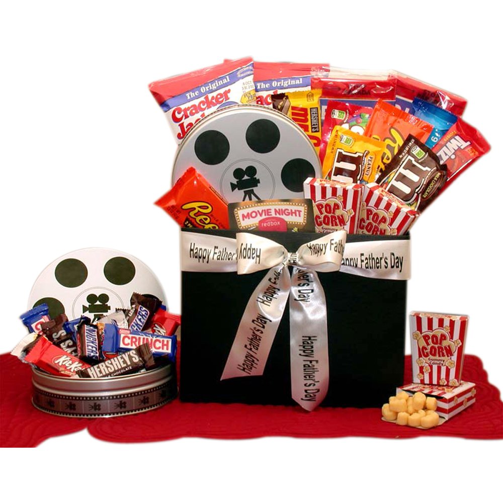 Gift For Dad Fathers Day Movie Fest Gift Box W/ 10.00 Red Box Card Fathers Day Gift