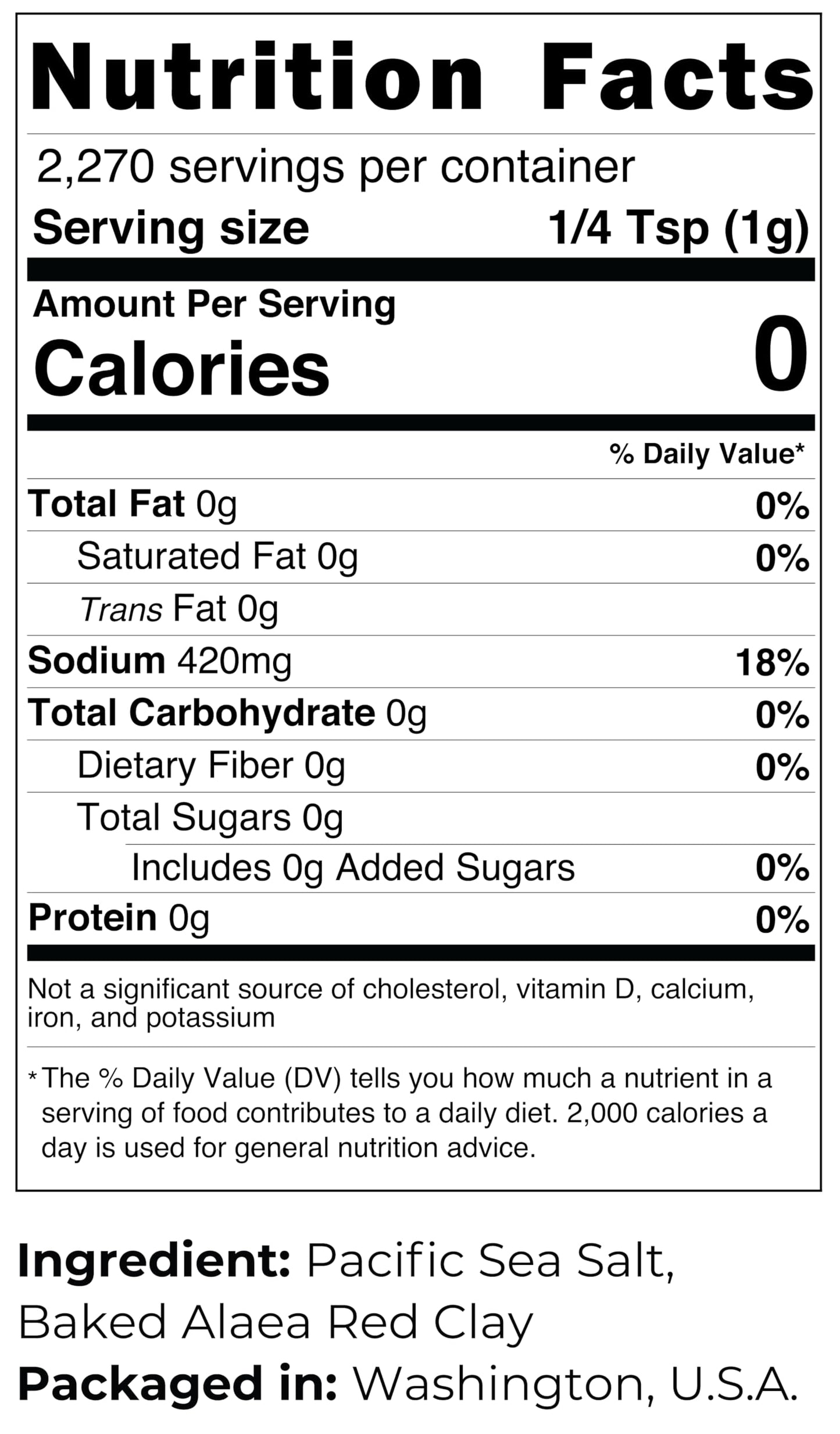 Viva Doria Hawaiian Red Alaea Sea Salt, Medium Grain, 5 lb