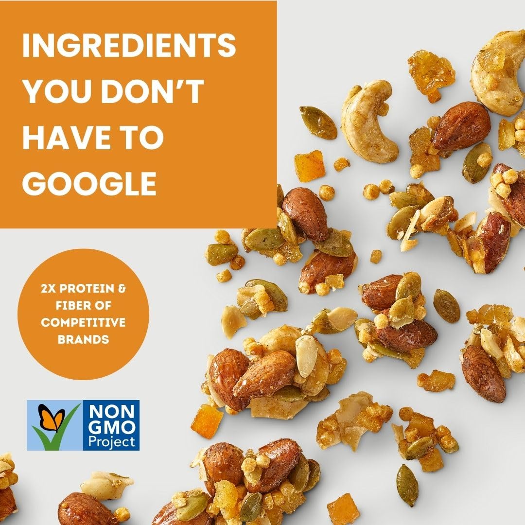 Purely Sprouted Orange Ginger Snack Mix: Vegan, Gluten-Free, And Non-Gmo Blend For A Healthy Crunch! (4 Oz, 6 Pack)