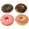 Joeabor Compatible With Donut 4 Pack Artificial Doughnut For Decoration Realistic Compatible With Food For Display Faux Dessert Party Decorations Photography Props