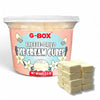 G-BOX Freeze Dried Ice Cream Cubes Vanilla Flavor 2.5 oz| Freeze Dried Camping Food NASA Space Dessert Halloween Candy Perfect for Camping Outdoor Party (2.5 OZ Vanilla)