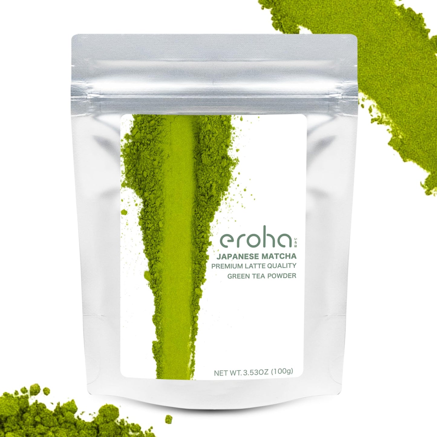 Japanese Top-Grade Latte Grade Matcha Green Tea Powder 100% Pure Matcha Jas Organic Certified Halal Authentic Chiran Japan Oriflavor Blend 3.53 Oz (100G)
