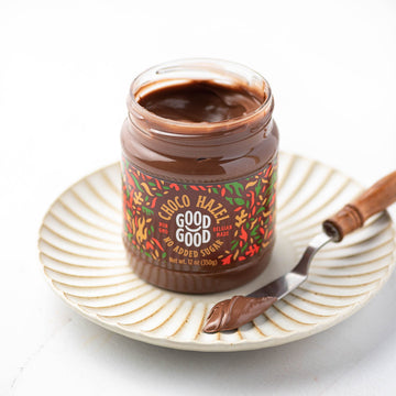 GOOD GOOD No Added Sugar Belgian Choco Hazel Spread - Chocolate Spread with Natural Sweeteners - Gluten Free - Vegetarian Friend