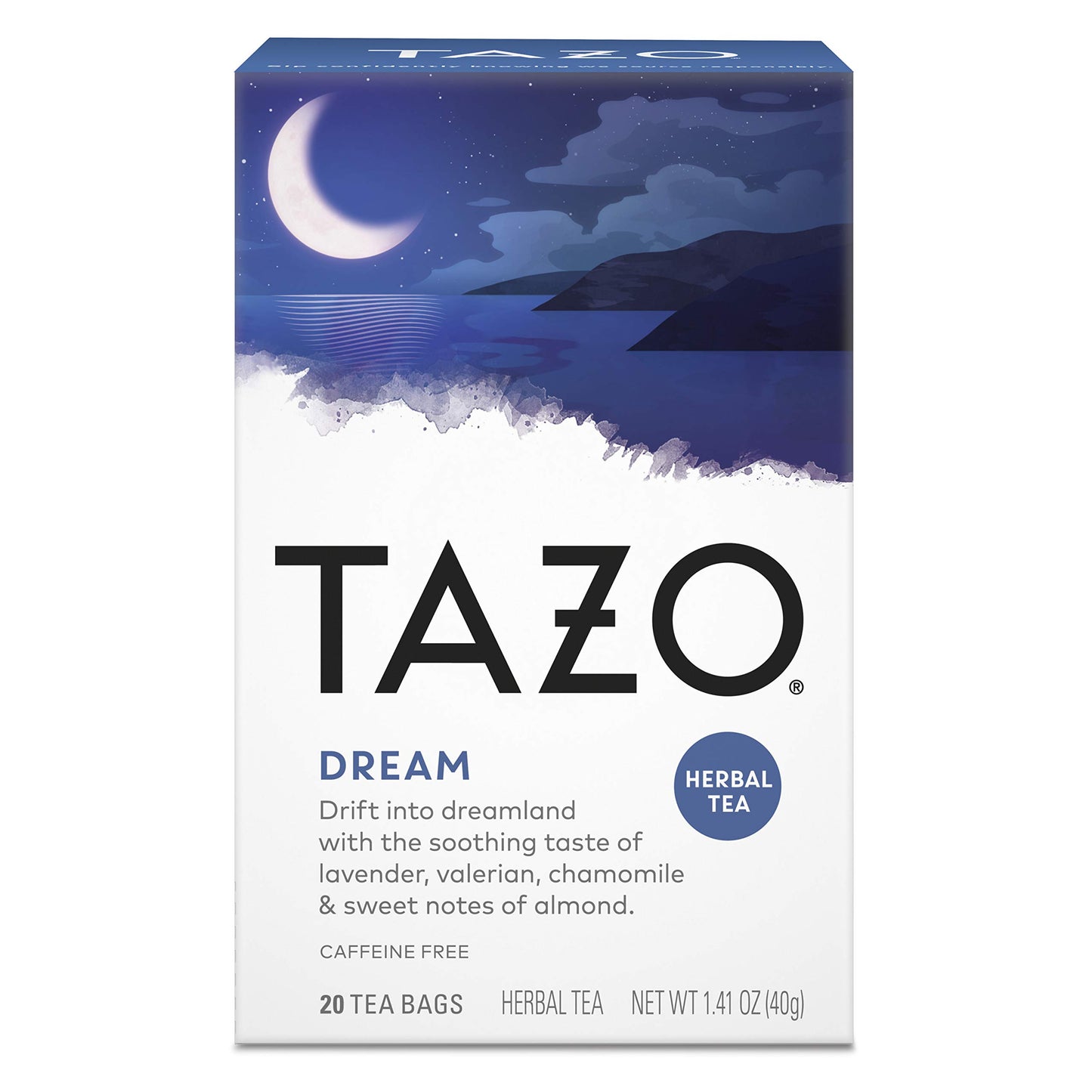 TAZO Herbal Tea Bags, Caffeine-Free, Soothing Hot Tea, 20 Count (Pack of 1), Model 68769782