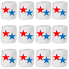 Candy With A Twist - Patriotic Stars - Individually Wrapped 2 inch Round Jumbo Marshmallows - Vanilla - Perfect for Hot Chocolat