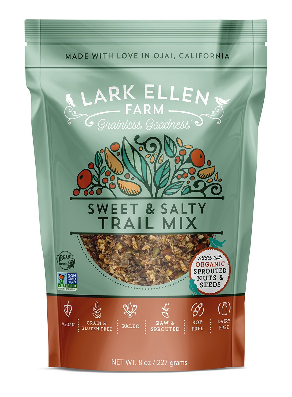 Lark Ellen Farm Trail Mix, Sweet & Salty, 8 Oz