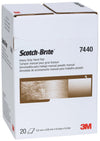 Scotch-Brite Heavy Duty Hand Pad 7440, 6 In X 9 In, Pack Of 20, Aluminum Oxide, Hand Sanding Pad