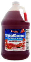 Snappy Popcorn Snappy Snow Conce Syrup 1 Gallon, Watermelon, 11 Pound