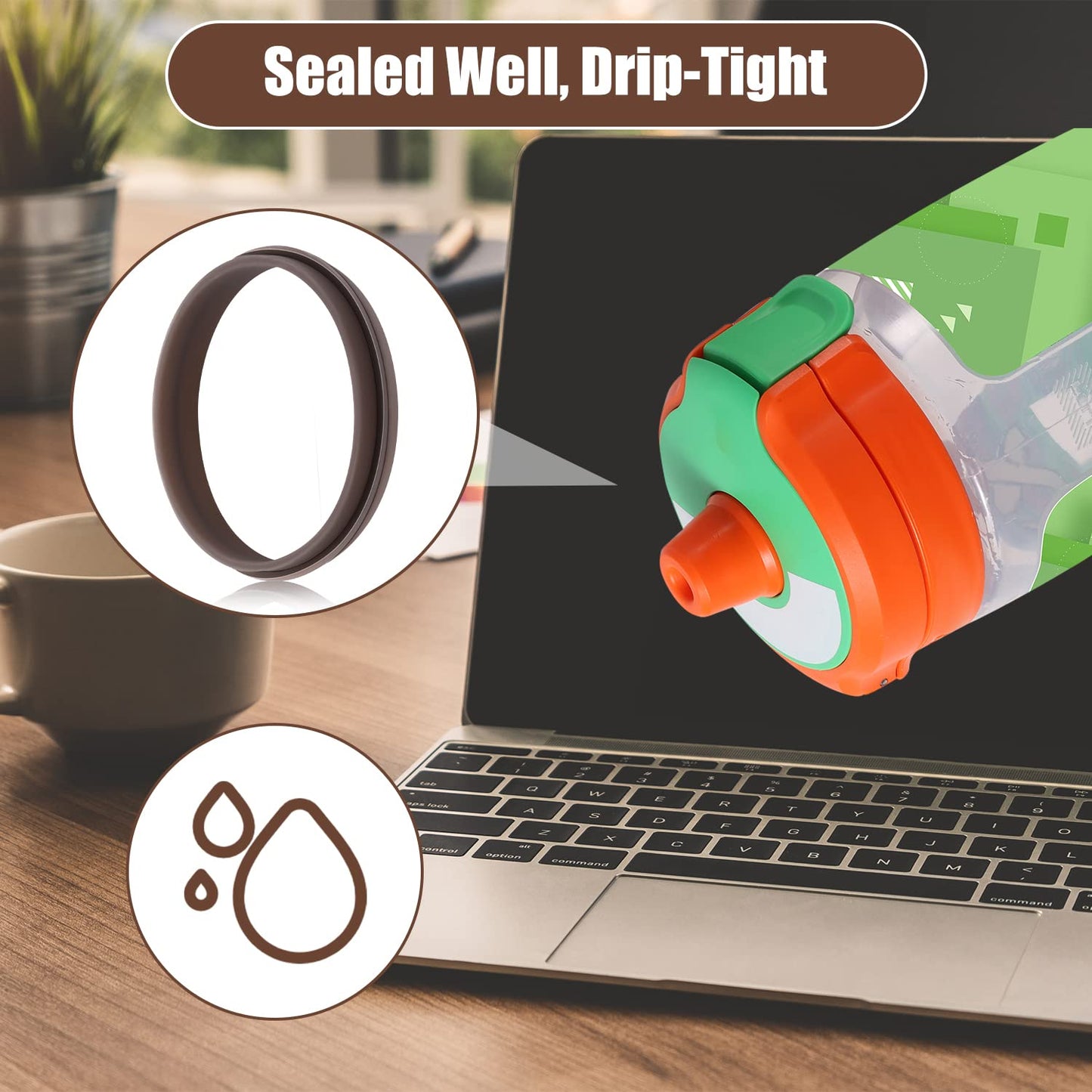 4Pcs Replacement Gasket Compatible With Gatorade Water Bottle, Silicone Lid Seal Replacement For 30 Oz Gatorade Gx Bottle Rubber