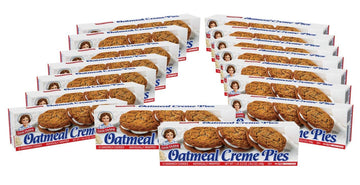 Little Debbie Oatmeal Creme Pies - 192 Soft Oatmeal Cookies (16 Boxes), 1.01 lb - Delicious Snack Treats