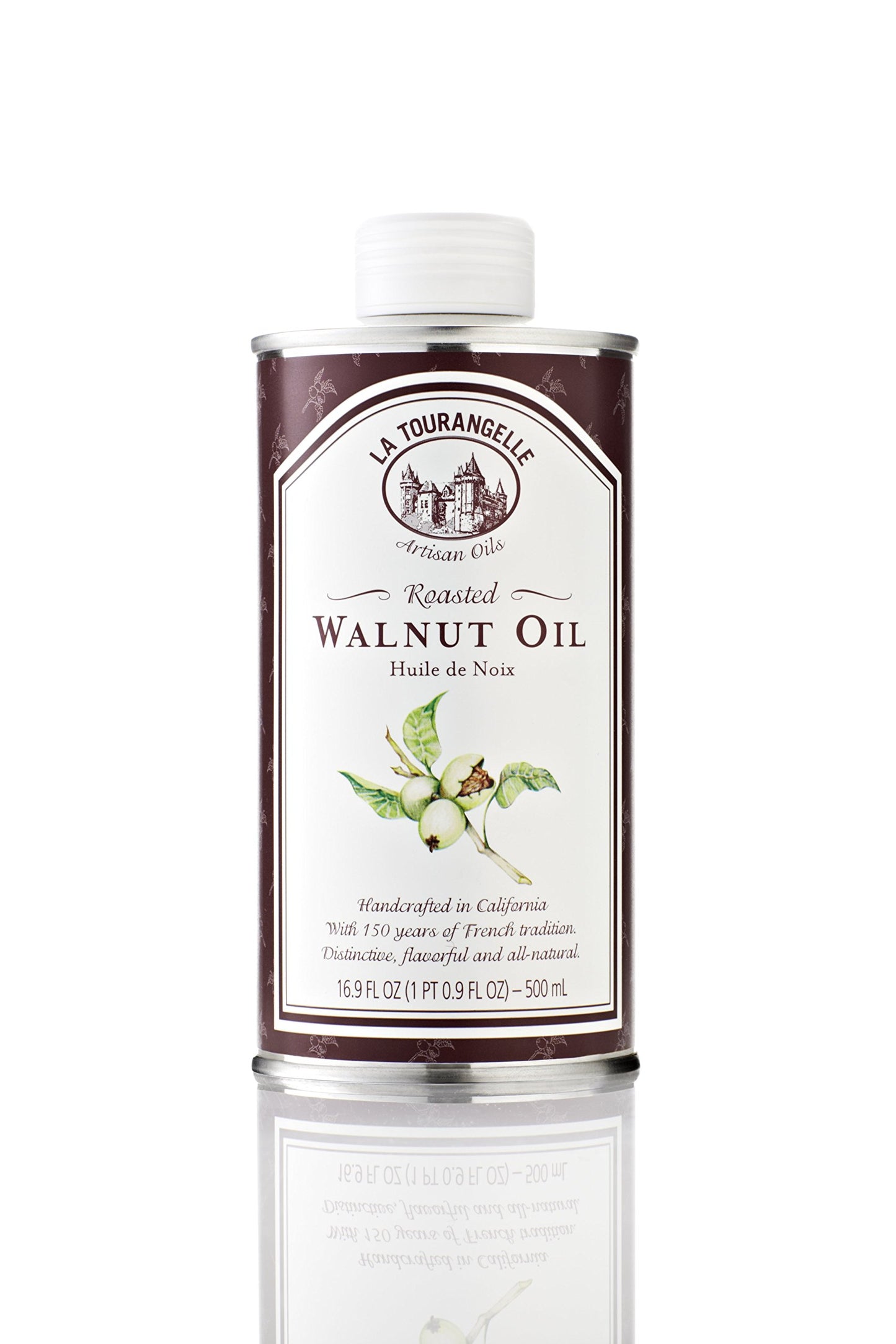 La Tourangelle, Roasted Walnut Oil, 16.9 Ounce Cans (Pack of 3) (Packaging may Vary)