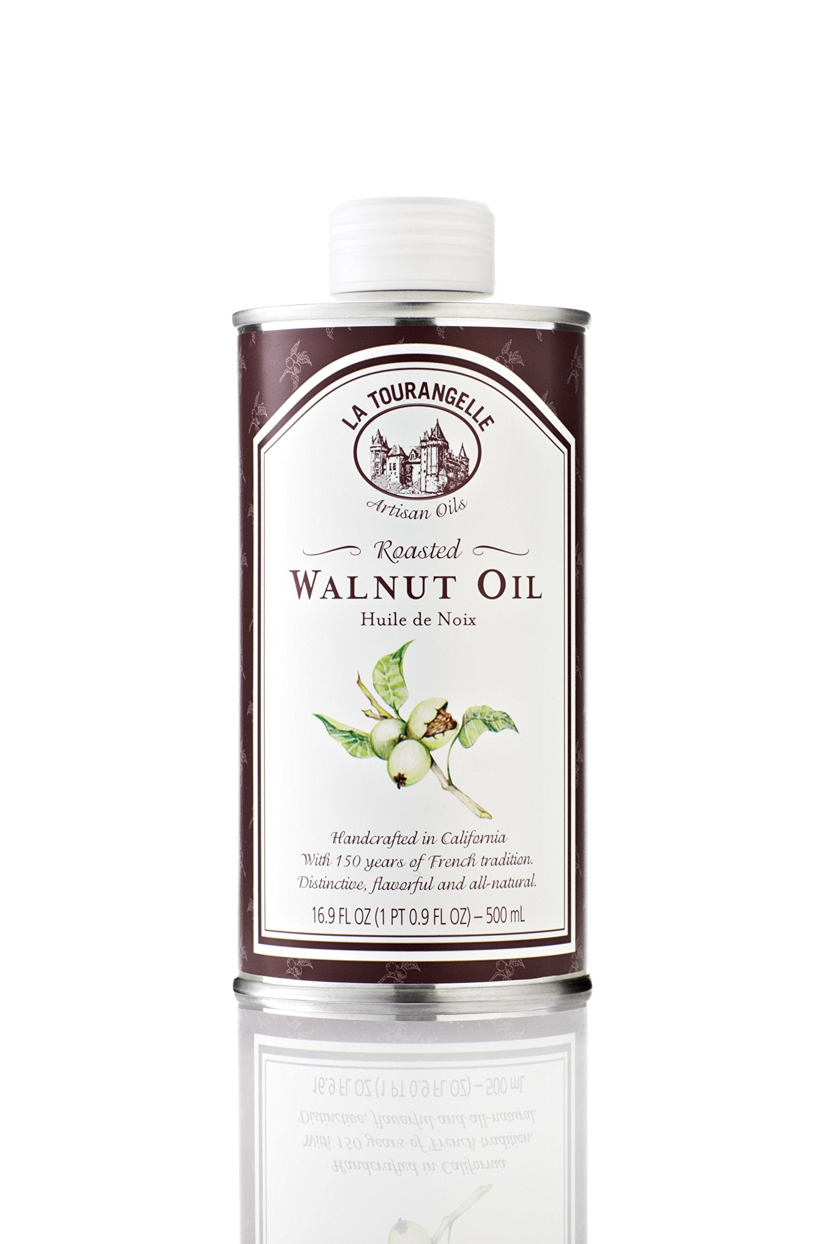 La Tourangelle, Roasted Walnut Oil, 16.9 Ounce Cans (Pack of 3) (Packaging may Vary)
