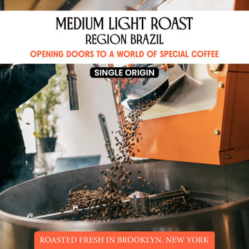 Brazil Oberon Coffee Whole Bean, Specialty, Medium Light Coffee Beans With Orange Spice & Cocoa, 12 Oz Bag, Single Origin From C