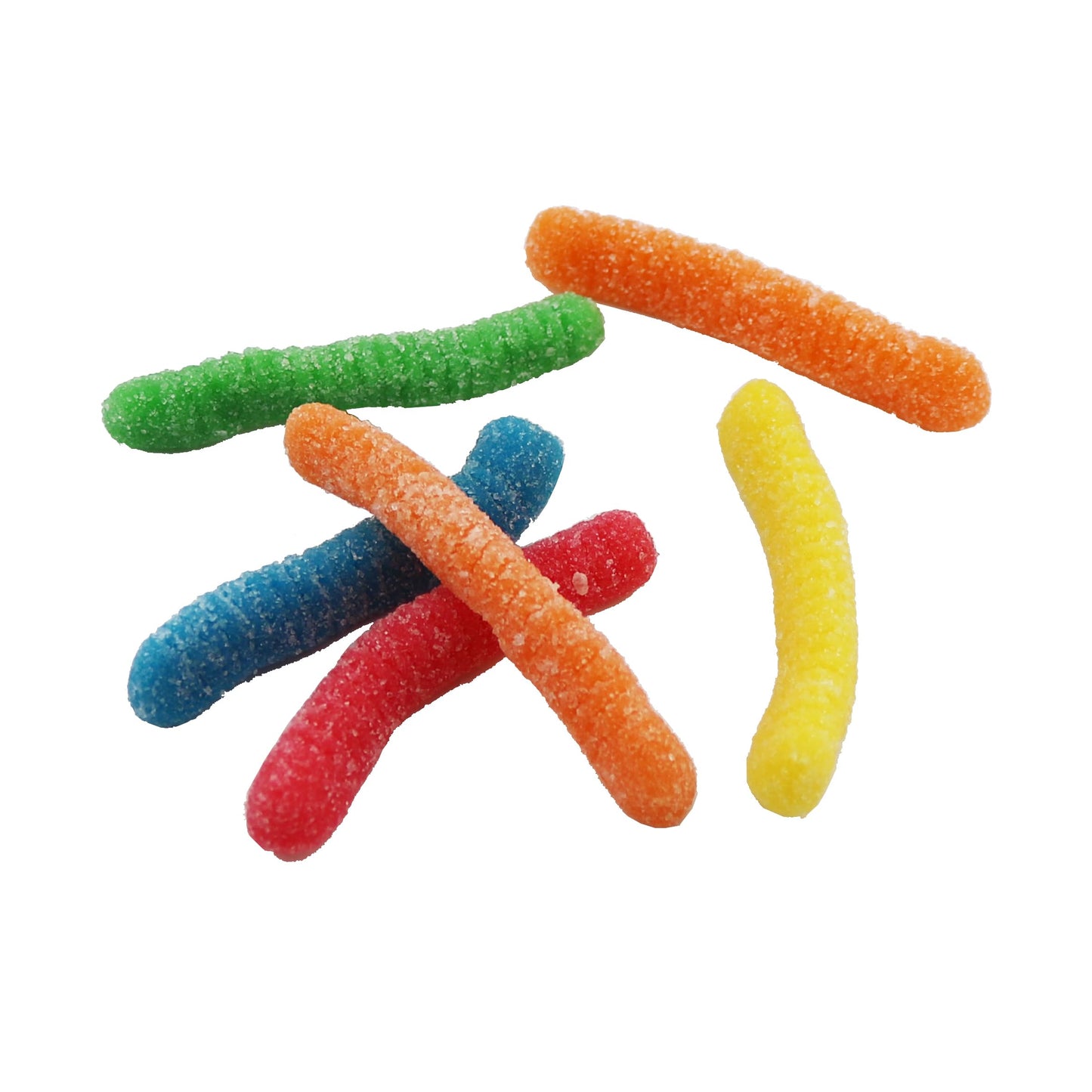 Firstchoicecandy Sweet & Sour Gummy Worms, Multi Flavors And Solid Colors (1 Pound, Sour Mix Fruit)