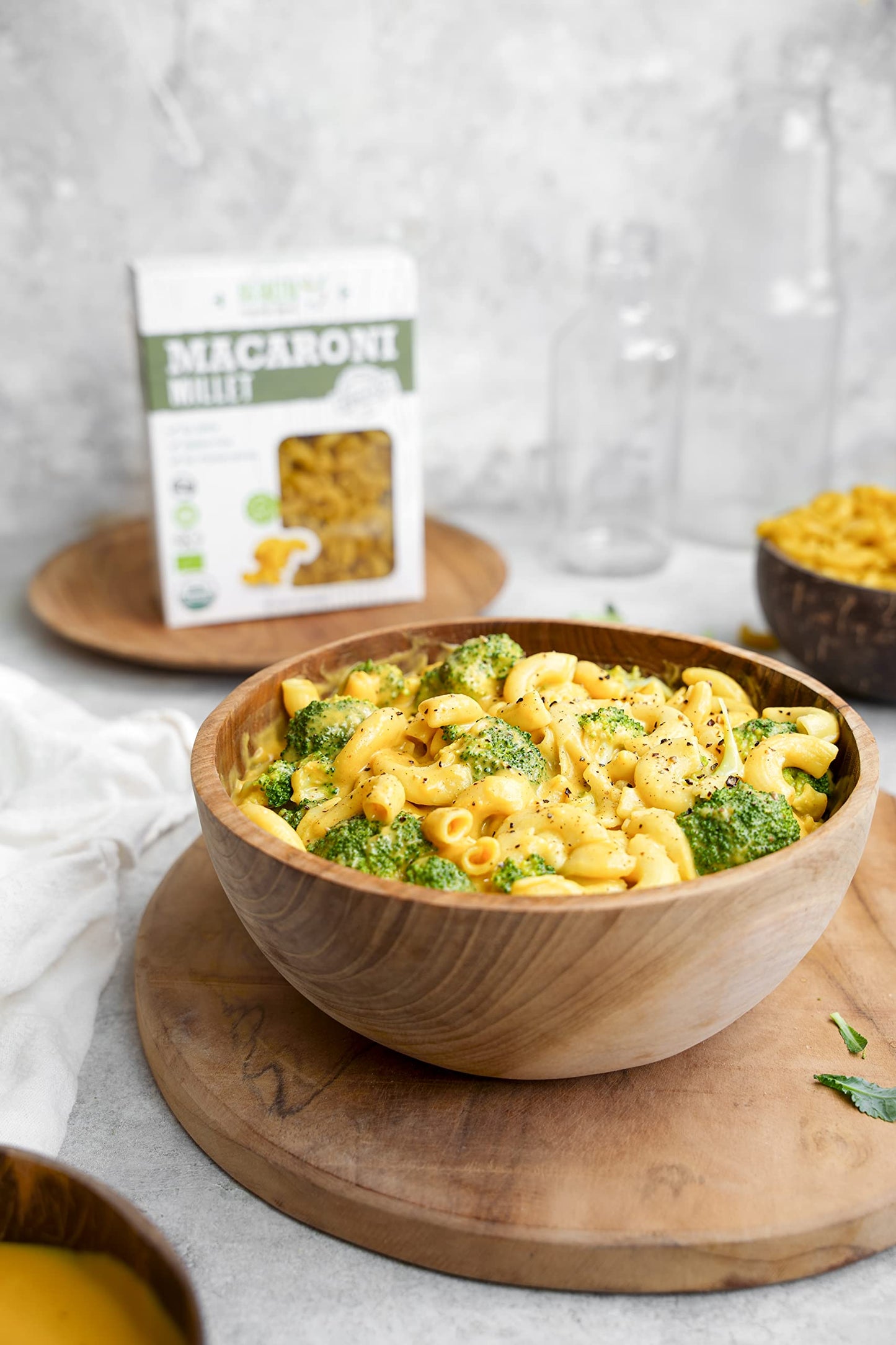 Big Green Organic Food Organic Millet Macaroni, Gluten-Free, Vegan, 8.8oz