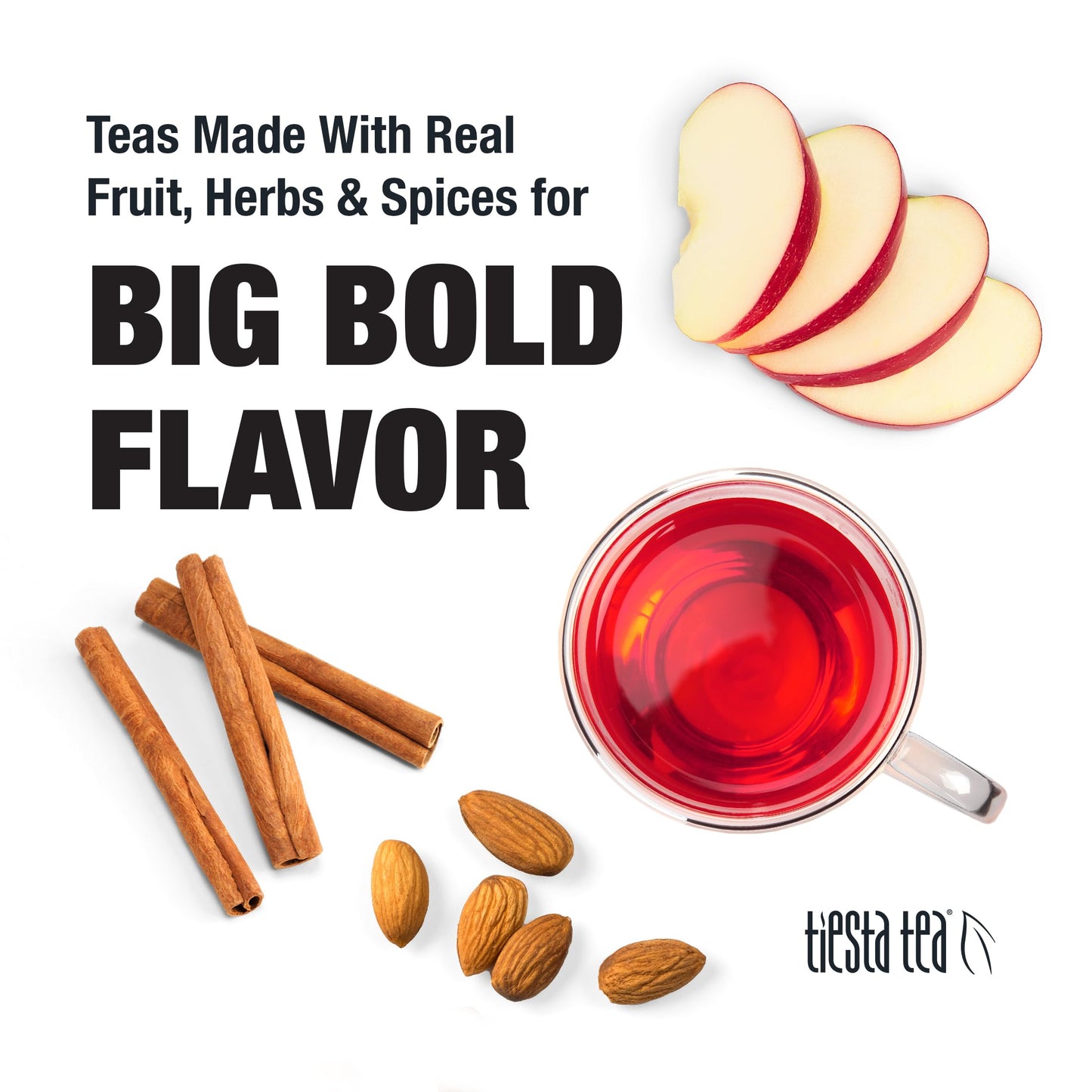 Tiesta Tea - Nutty Almond Cream | Premium Loose Leaf | Cinnamon Almond Herbal Tea Blend | Non-Caffeinated | Make Hot Or Iced & B