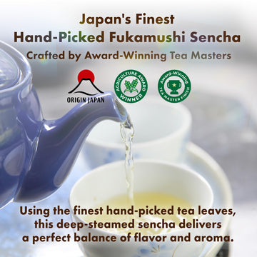 Japan'S Finest Fukamushi Mild Sencha Loose Leaf Green Tea - First Flush, Handcrafted By Japan'S Top Award-Winning Tea Master, Un