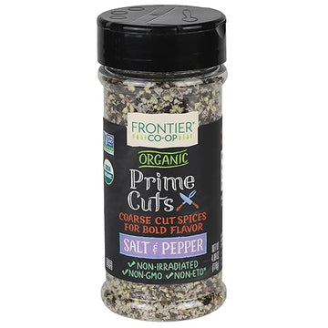 Frontier Prime Cuts Salt & Pepper, Organic, 4.09 Ounce