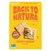 Back to Nature - Crispy Wheat Crackers - Real Ingredients like Wheat Flour & Sea Salt - Non-GMO - 6.5 Ounce