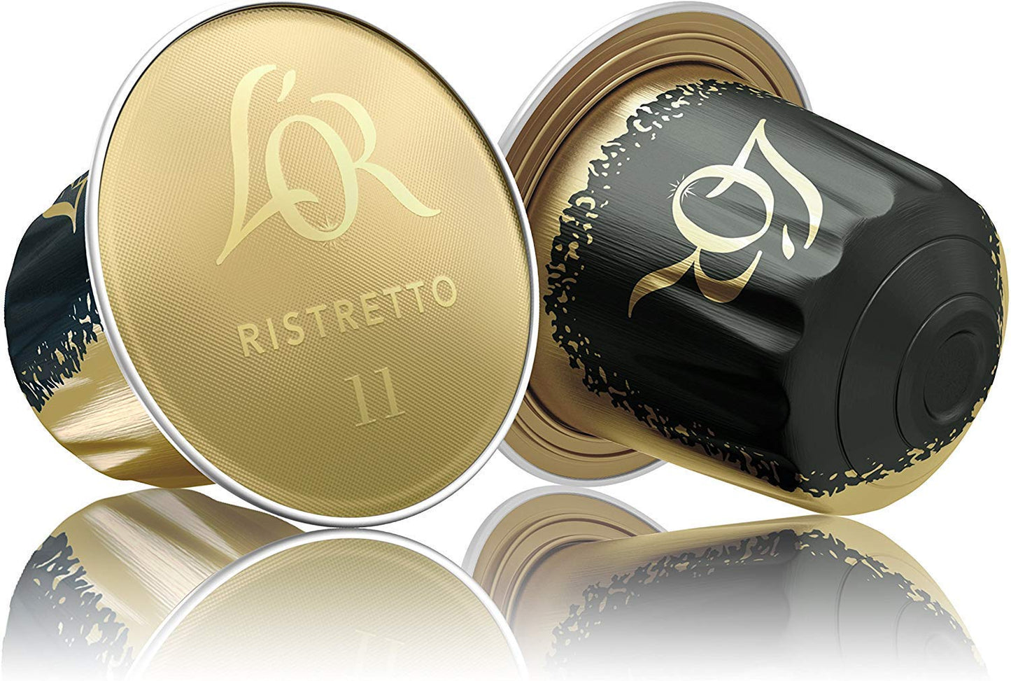 LOr Espresso Caf? Ristretto - Intensit? 11 - 50 Capsules en Aluminium Compatibles avec les Machines Nespresso (Lot de 5X10 capsules)