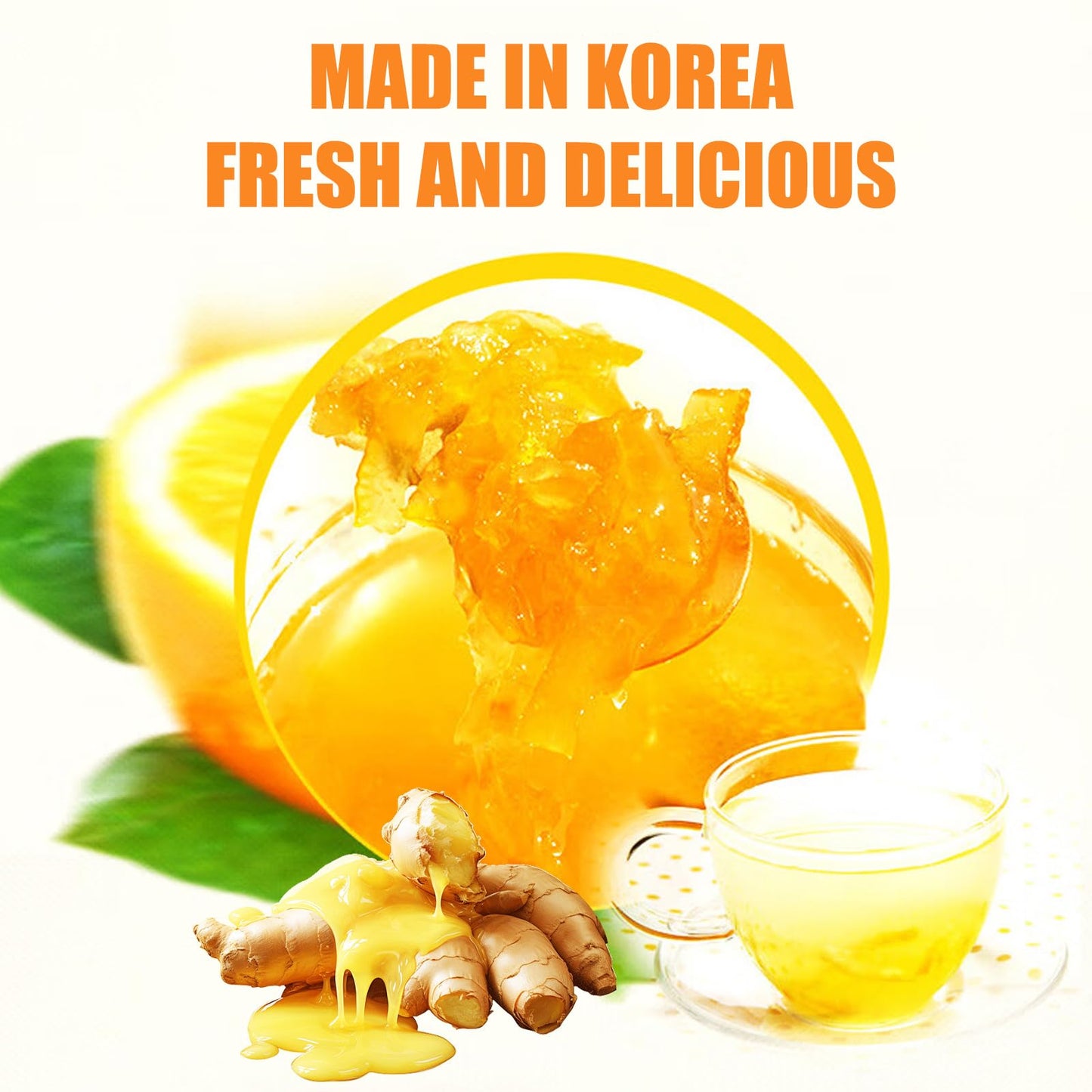 Apexy Authentic Korean Honey Citron Tea With Ginger, Citron Tea, Just Add Hot Water, Yuzu Marmalade, Yuzu For Salad, Citron Spre