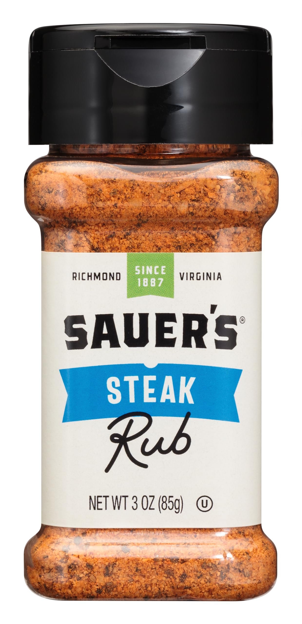 Sauers Steak Seasoning Rub, 3 Ounce, Perfect for Grilling and Seasoning Meat