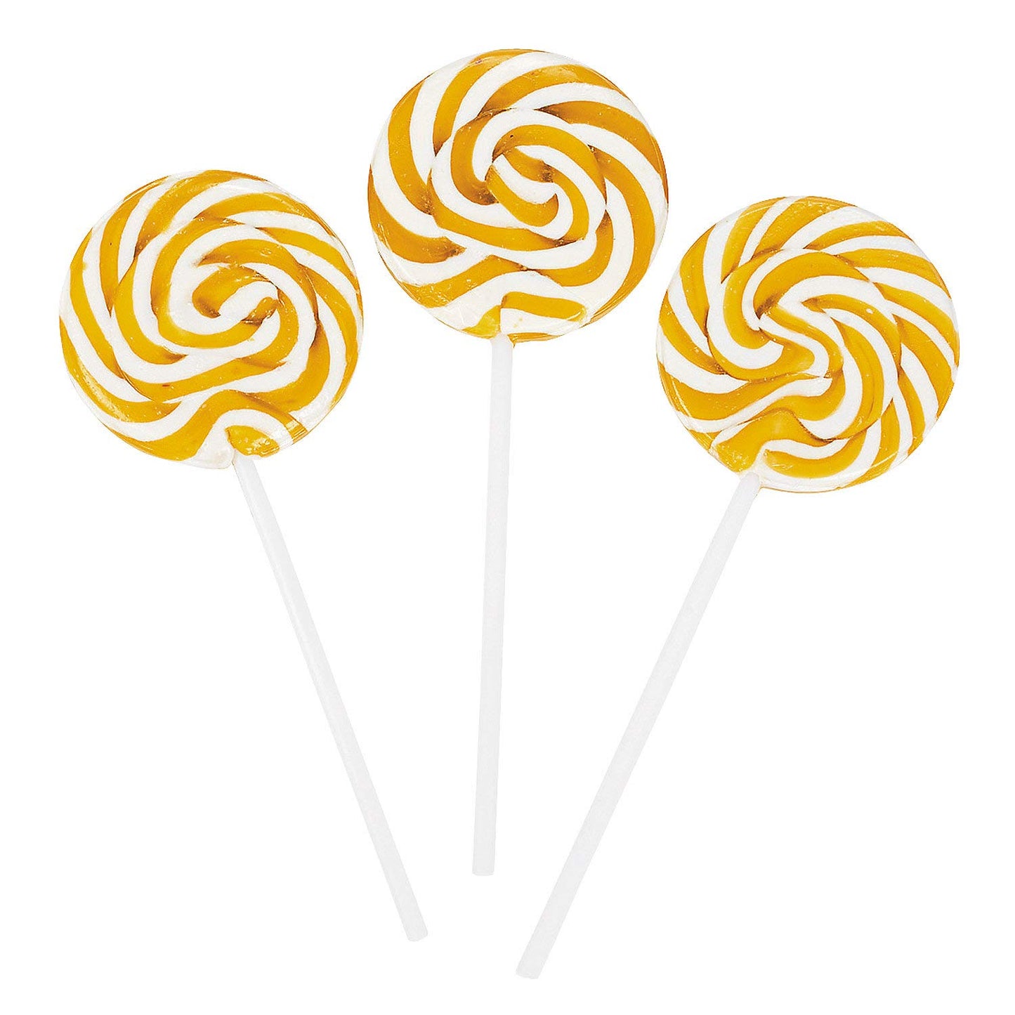 Gold Swirl Lollipop Sucker - Individually Wrapped Pops - Candy Buffets, Graduation Parties, Anniversaries & Weddings (Set Of 24)