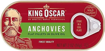 King Oscar Anchovies (Flat) 2 Oz Can (Pack Of 4)