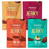 Moku Plant-Based Mushroom Jerky, Hawaiian Teriyaki, Sweet and Spicy, Original (4 Pack) Vegan Jerky, Gluten Free, Soy-Free, Non-G