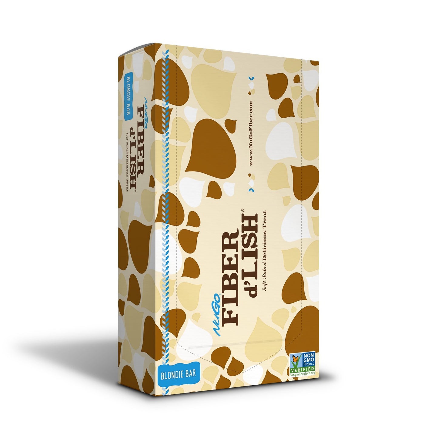 NuGo Fiber dLish Blondie, 12g High Fiber, 160 Calories, 16 Count