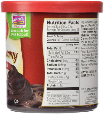 Betty Crocker Rich & Cream Frosting Dark Chocolate, 453 G