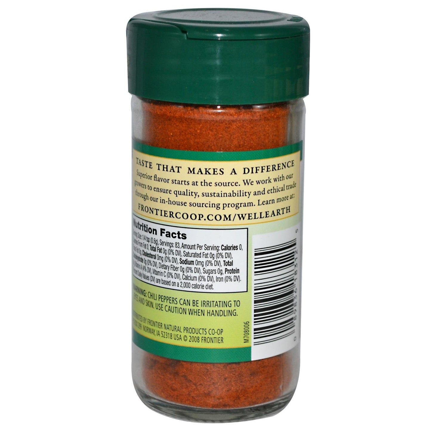 Frontier Herb Cayenne, 90,000 Hu, Non Irradiated, 1.76 Ounces (Pack Of 1)