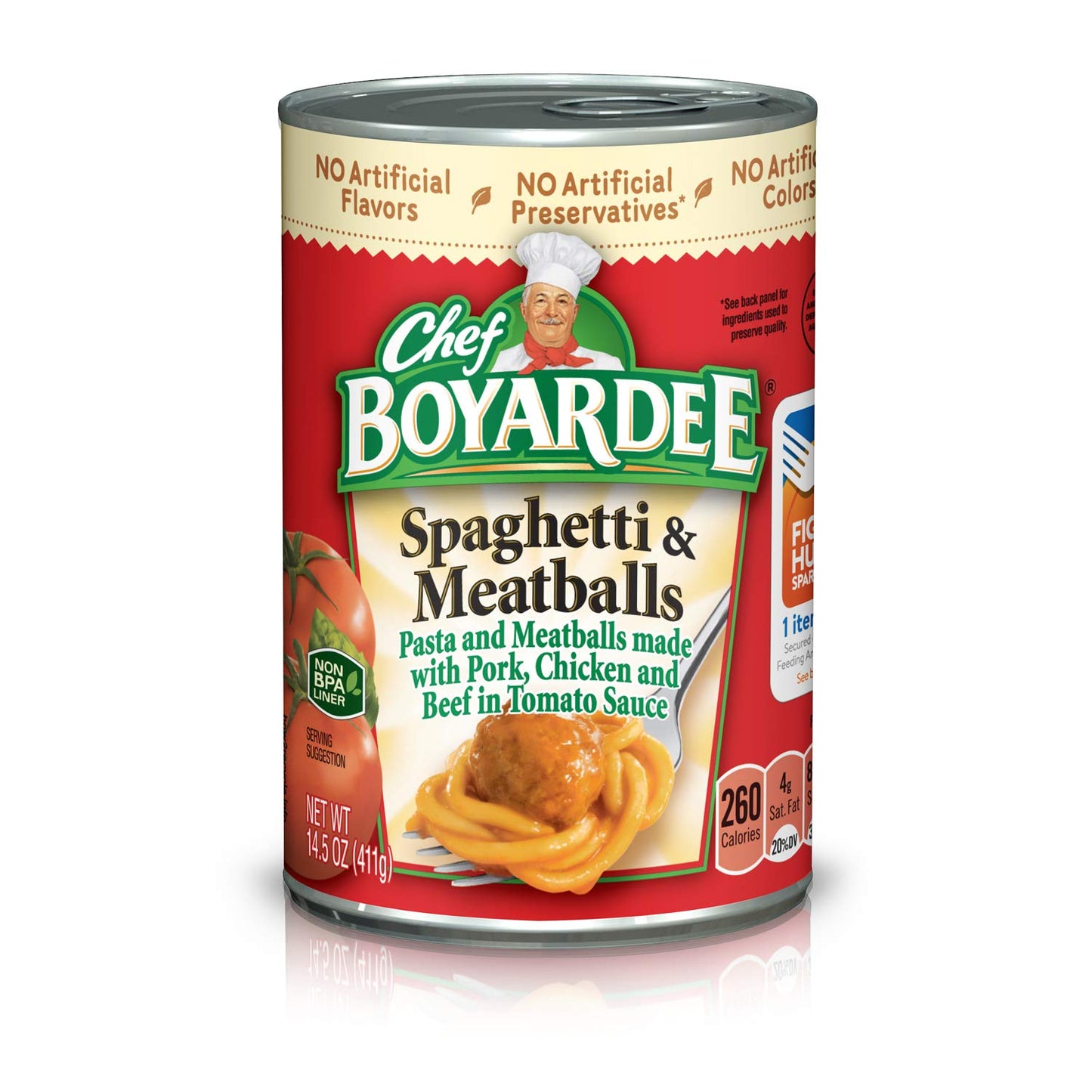 Chef Boyardee Spaghetti and Meatballs Can Pasta, Canned Food, 14.5 OZ Can (24 Cans)
