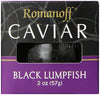 Romanoff Caviar Black Lumpfish, 2 Oz, Whole