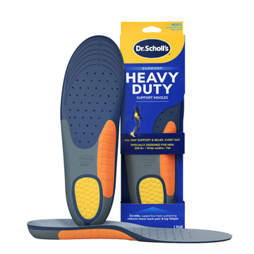 Dr. Scholl'S Heavy Duty Support Insole Orthotics, Big & Tall, 200Lbs+, Wide Feet, Shock Absorbing, Arch Support, Distributes Pre