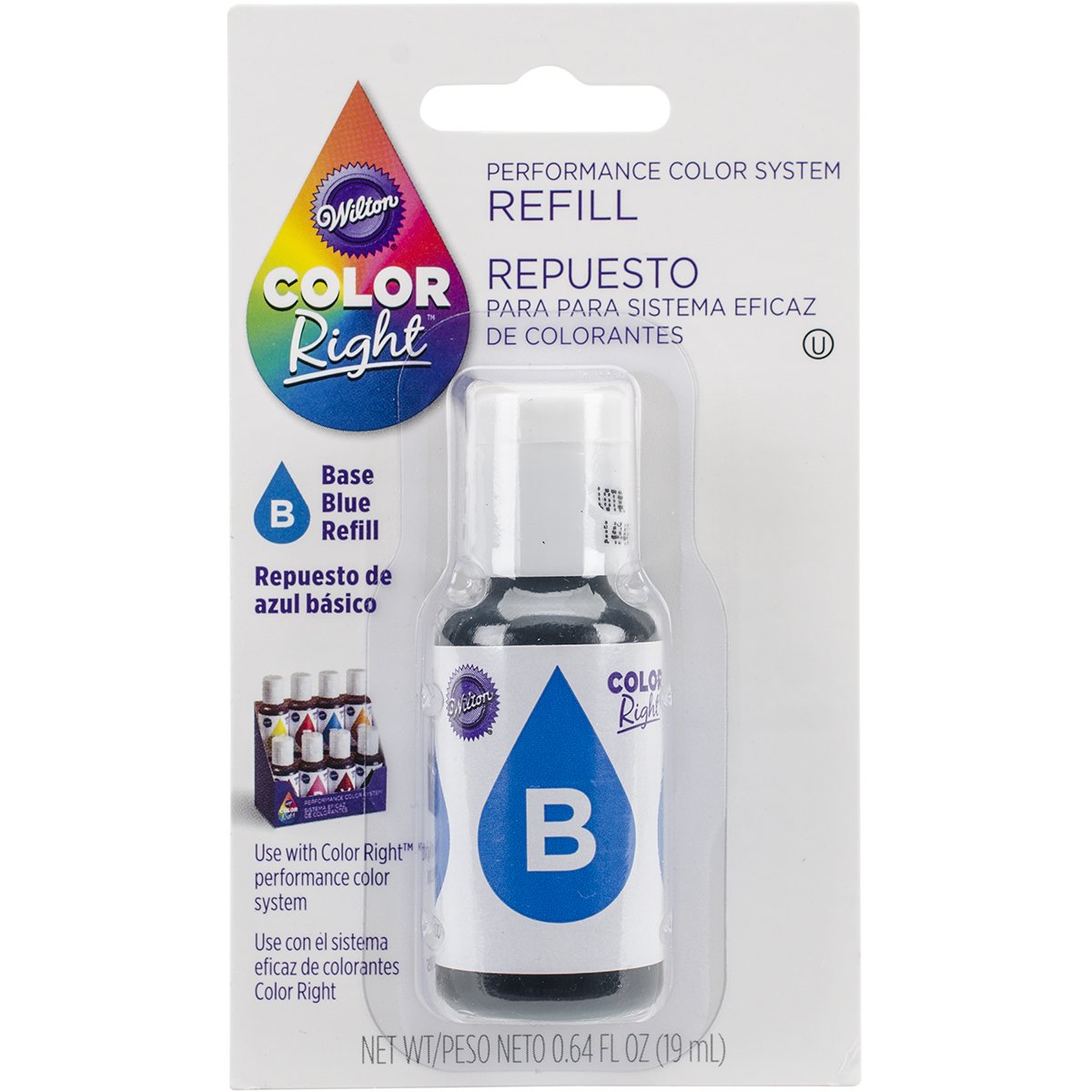 Wilton Color Right Food Color System Refill .7oz Blue Model CR610-951