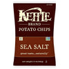 Kettle Brand Potato Chips, Sea Salt, 13 Ounce Party Size, Pack of 10