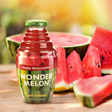 Wonder Melon Organic Watermelon Juice, 100% Cold Pressed, 8.45oz (6 Pack) - Refreshing & Healthy Beverage Option