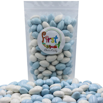 Firstchoicecandy Jordan Almonds (Baby Blue & White, 2.5 Pound (Pack Of 1))