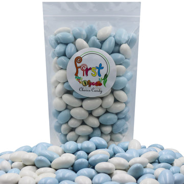 Firstchoicecandy Jordan Almonds (5 Pound, Baby Blue & White)