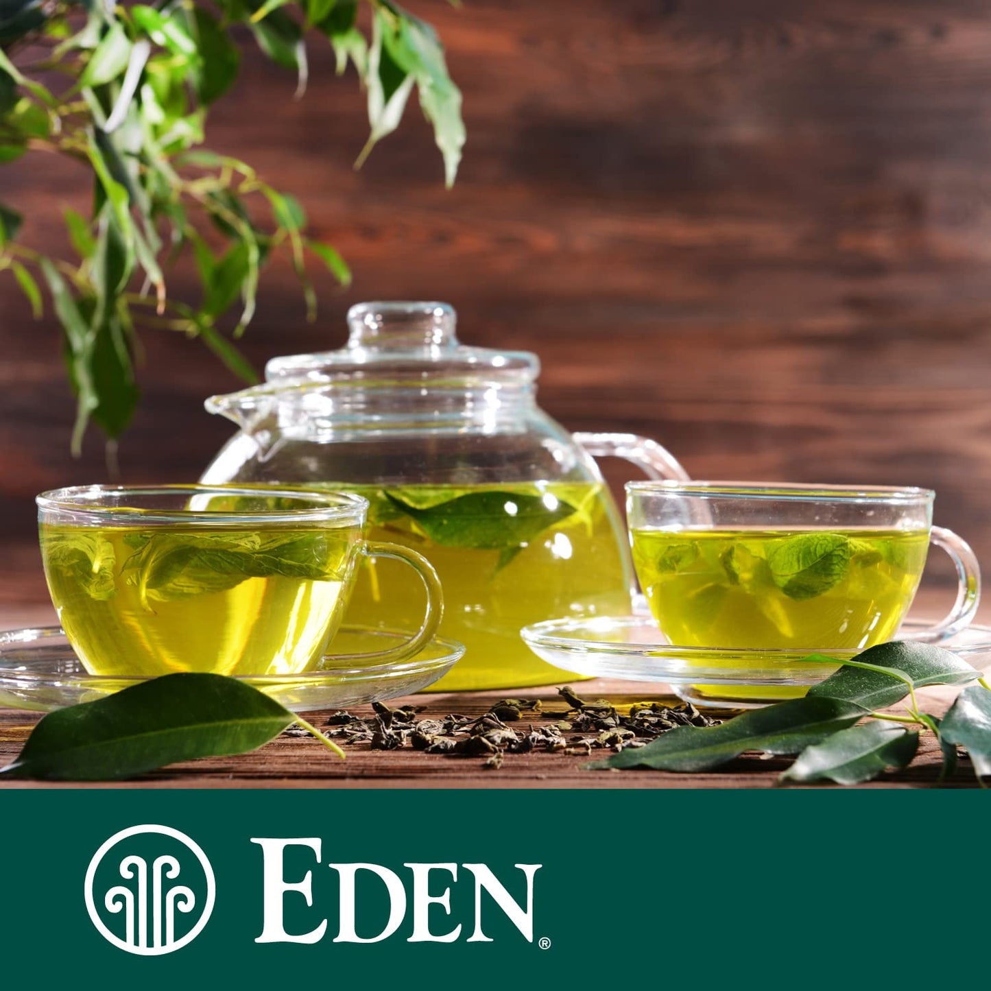 Eden Genmaicha Organic Green Tea, Sencha with Roasted Brown Rice, 16 Bags, Pack of 12, Green, Model 110530
