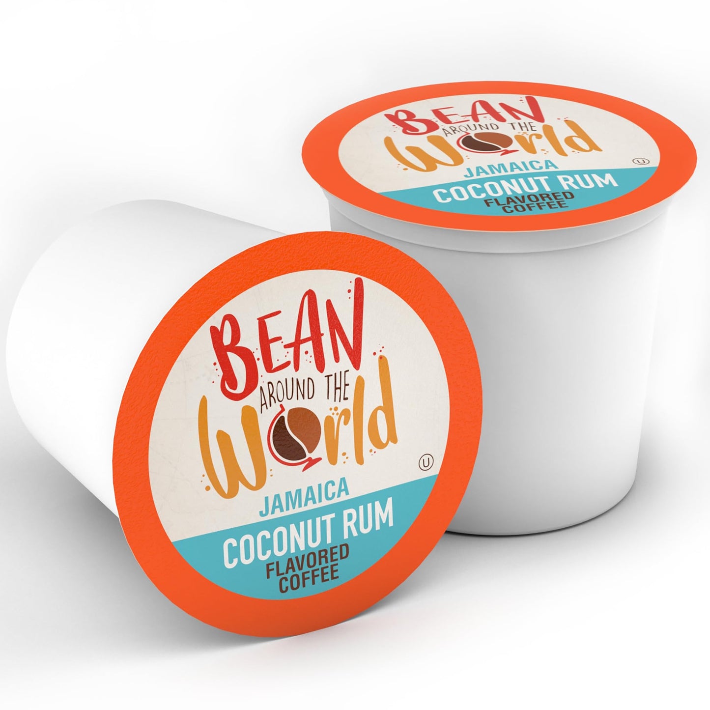 BEAN AROUND THE WORLD Flavored Coffee Pods for Keurig, Coconut spirit-inspired flavor, 40 Count
