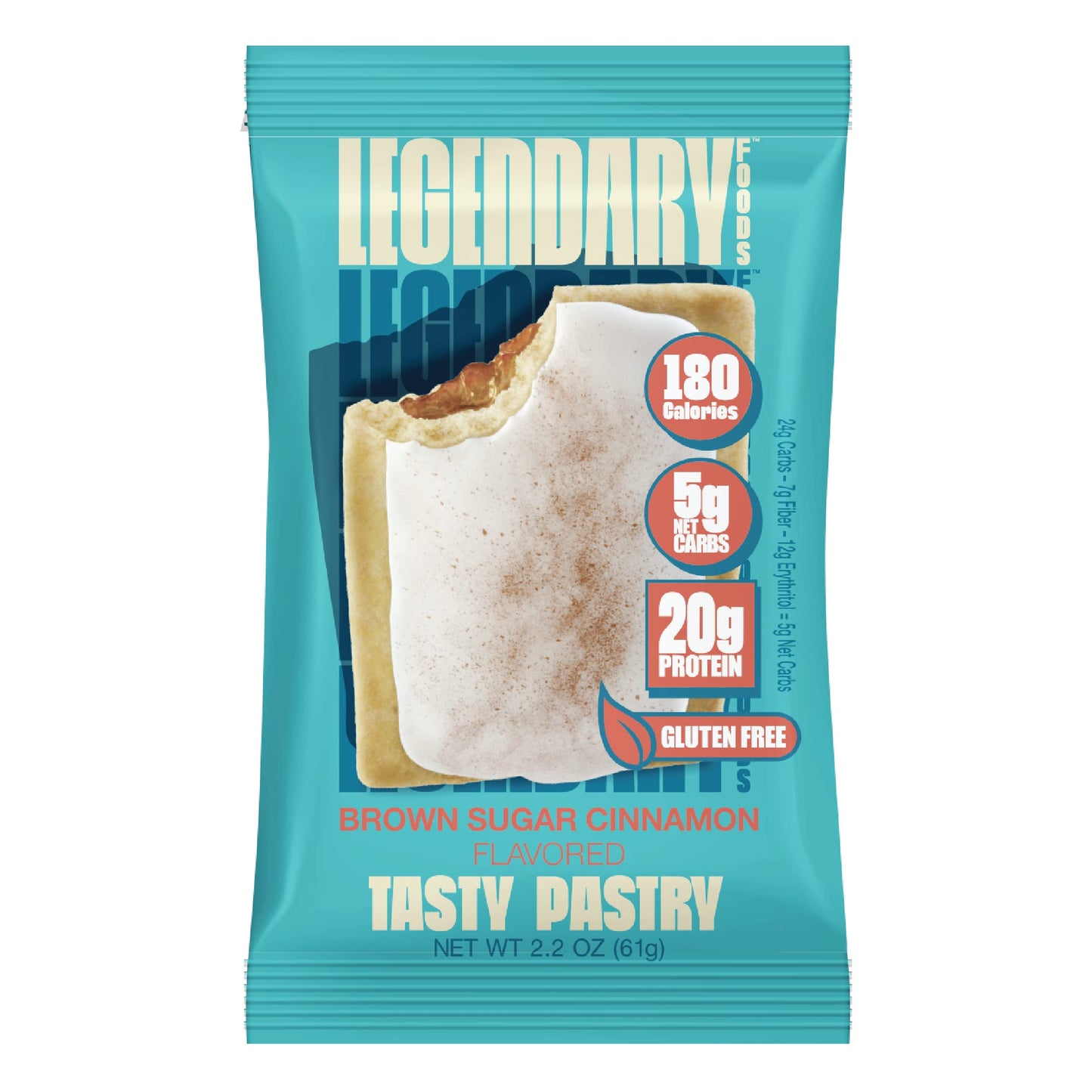 Legendary Foods 20 Gr Protein Bar Alternative Tasty Pastry | Low Carb Gluten Free | Keto Friendly | No Sugar Added | High Protei