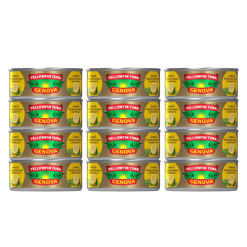 Genova Premium Yellowfin Tuna In Lemon And Herbes De Provence Infused Olive Oil, 5 Ounce Cans (Pack Of 12), Solid Light