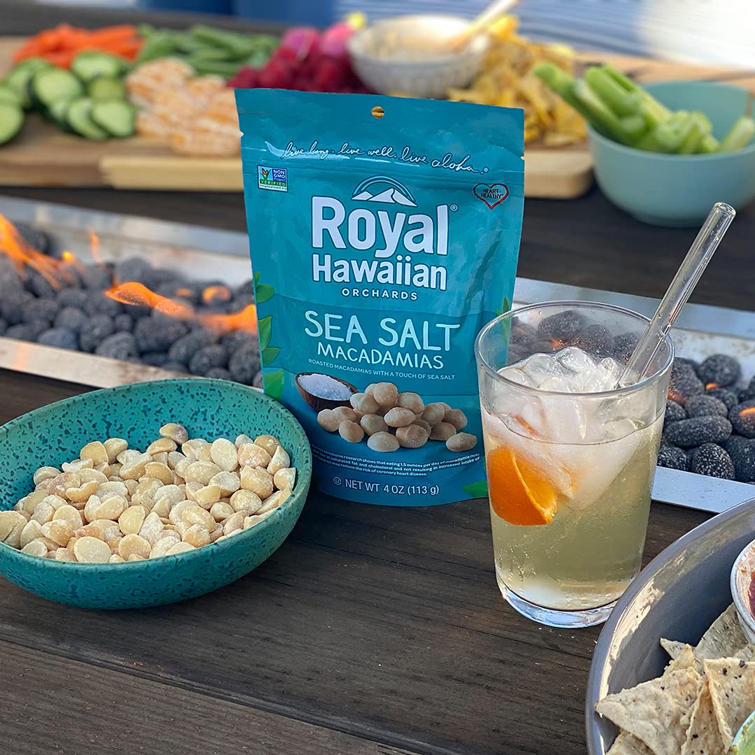 Royal Hawaiian Orchards Sea Salt Macadamia Nuts, 4 Oz