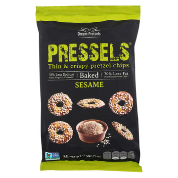 Dream Pretzel Chip Pressel Sesame Natural, 7.1 Oz