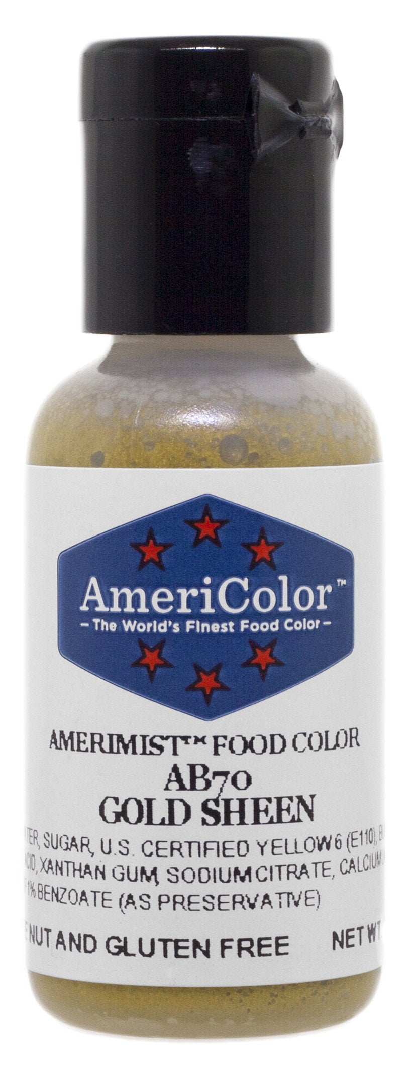 Americolor Amerimist Airbrush Color .65 Ounce, Gold Metallic Sheen